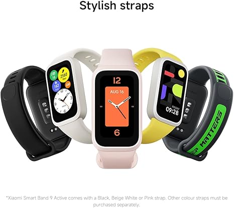 Xiaomi Smart Band 9 Active Global Version 1.47'' Display 18-Day Battery Life Modes All-Day Health and Fitness Monitoring 5ATM (Black)
