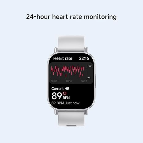 Xiaomi Redmi Watch 5 Active Smartwatch, 2.0" LCD Display, 18 Days of Battery Life, 140+ Sports Modes, 5ATM Waterproof, Bluetooth Calling, Fitness-Tracker- Matte Silver