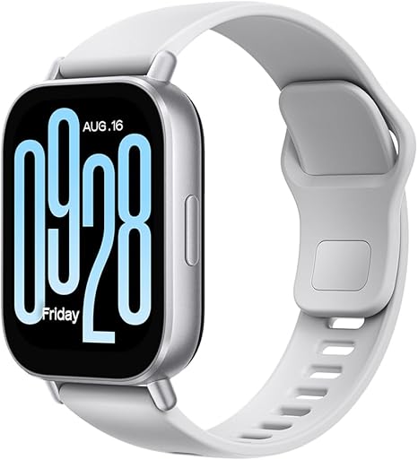 Xiaomi Redmi Watch 5 Active Smartwatch, 2.0" LCD Display, 18 Days of Battery Life, 140+ Sports Modes, 5ATM Waterproof, Bluetooth Calling, Fitness-Tracker- Matte Silver