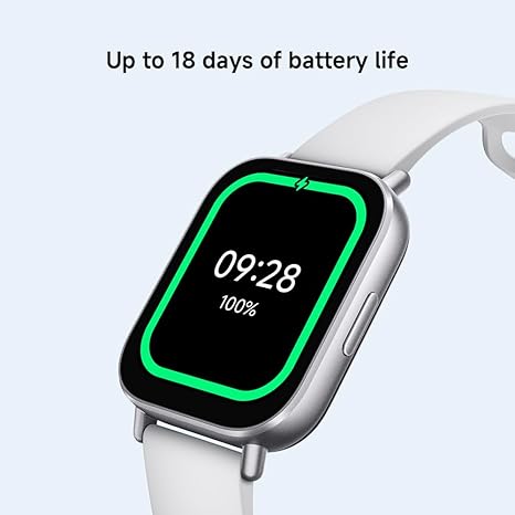 Xiaomi Redmi Watch 5 Active Smartwatch, 2.0" LCD Display, 18 Days of Battery Life, 140+ Sports Modes, 5ATM Waterproof, Bluetooth Calling, Fitness-Tracker- Matte Silver