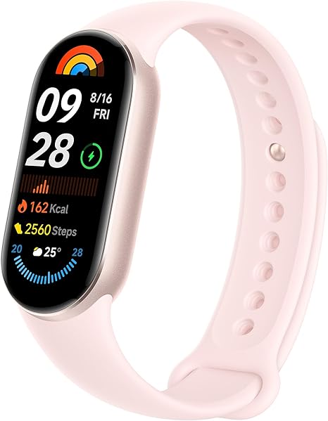 Xiaomi Smart Band 9 Global Version (2024) 1.62" Amoled Display | 233 mAh Battery | up to 21 Days of Battery Life | Over 150 Workout Modes | BT 5.4 | 50M Water Resistant - Mystic Rose
