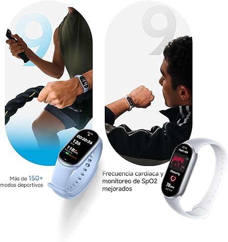 Xiaomi Smart Band 9 Global Version (2024) 1.62" Amoled Display | 233 mAh Battery | up to 21 Days of Battery Life | Over 150 Workout Modes | BT 5.4 | 50M Water Resistant - Mystic Rose