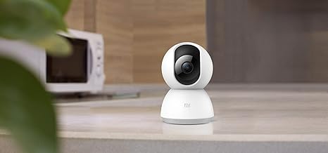 Xiaomi Mi Home Security Camera 360° 1080P, HD Home Security IP Camera Wireless WiFi Pet Camera with Sound/Motion Detection, Motion Tracking, Night Vision, 2-Way Audio, Remote View, Works with Alexa
